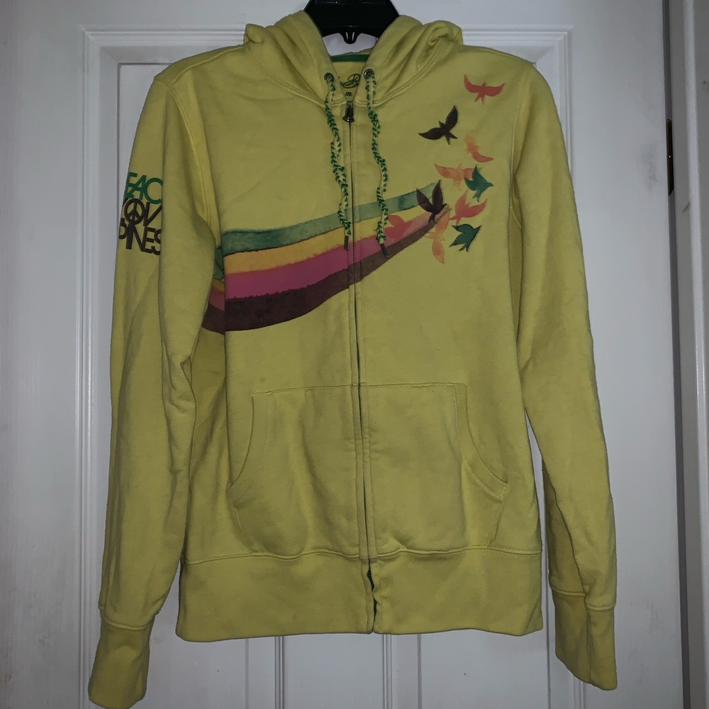 Lucky Brand Yellow hoodie